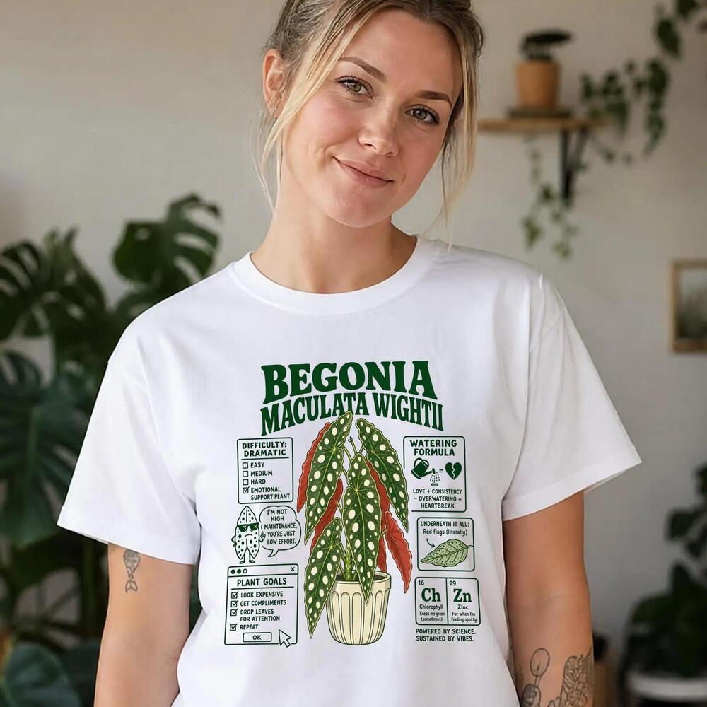 Funny Begonia Maculata Wightii Shirt Retro House Plants Gift